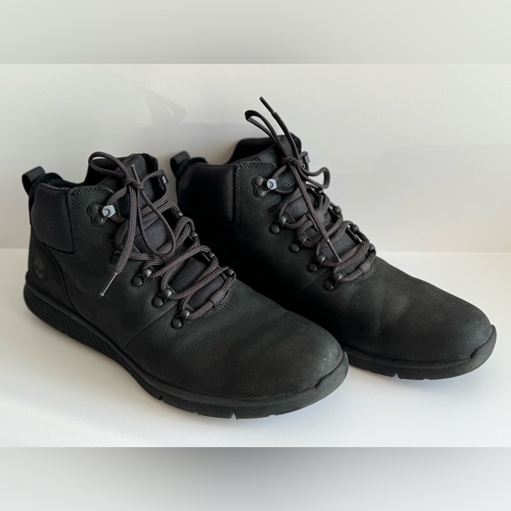 Timberland Mens Boltero Black Mid Sneaker BOOTS Size 12